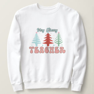 Camiseta de natal de professor de Feliz