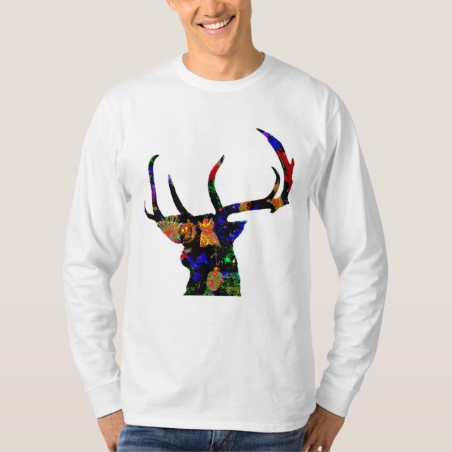 Camiseta de Natal de Reindeer (Frente)