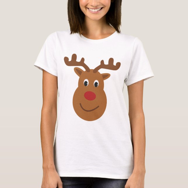 Camiseta de Natal de Reindeer (Frente)