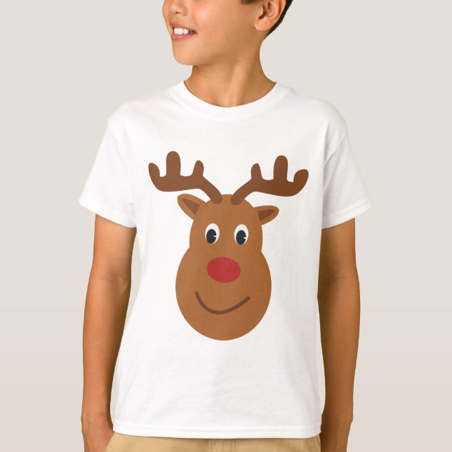 Camiseta de Natal de Reindeer (Frente)