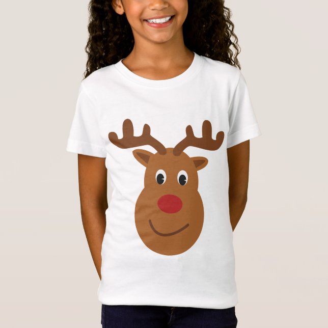 Camiseta de Natal de Renas (Frente)