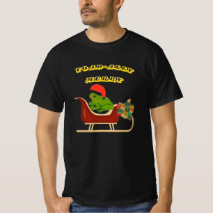 Camiseta de Natal de Sapo Totalmente Alegre