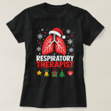Camiseta de Natal de Terapeuta Respiratório Divert