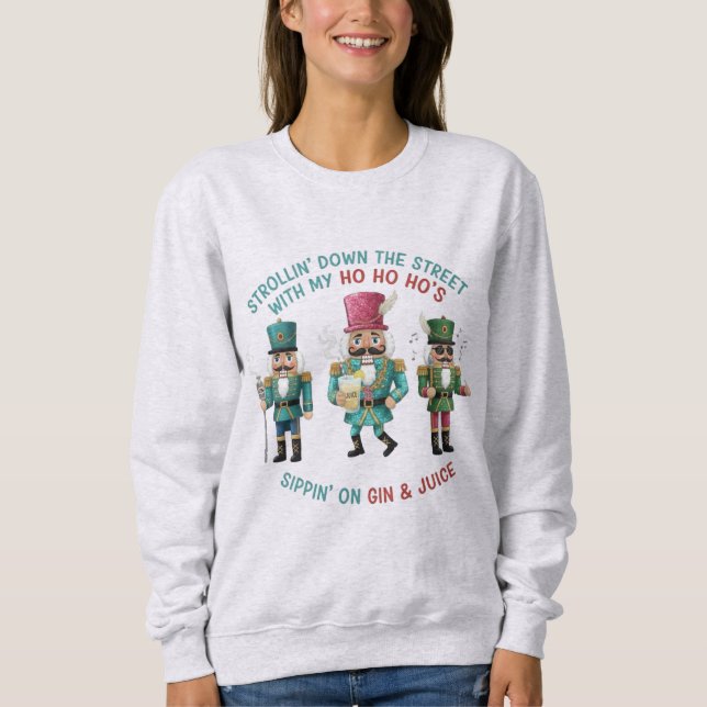 Camiseta de Natal Divertida do Quebra-Nozes  (Frente)