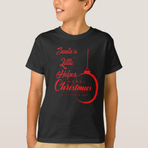 Camiseta de natal do Auxiliar papai noel para cria
