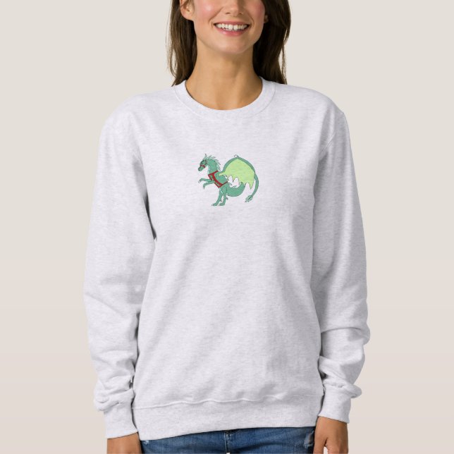 Camiseta de Natal do Dragão de Gelo Verde Spearmin (Frente)