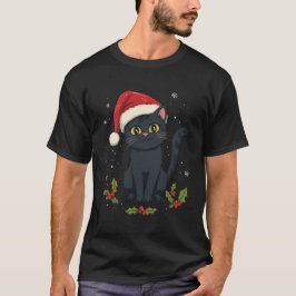 Camiseta de Natal do Gato de Natal