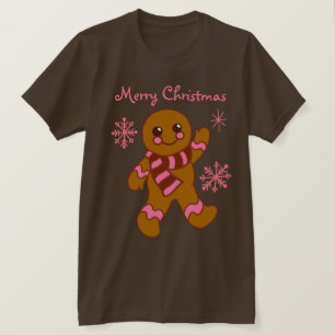 Camiseta de Natal do Menino de Pão de Mel