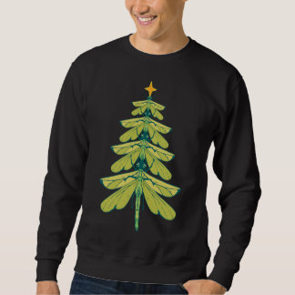 Camiseta de Natal Dragonfly Tree Long Sleeve T Shi