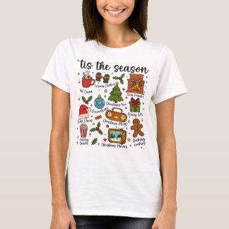 Camiseta de Natal 'É a Temporada Ícones Aconchegan