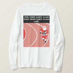 Camiseta de Natal em Pista e Campo