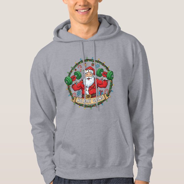CAMISETA DE NATAL ENGRAÇADA PARA ACADEMIA  (Frente)