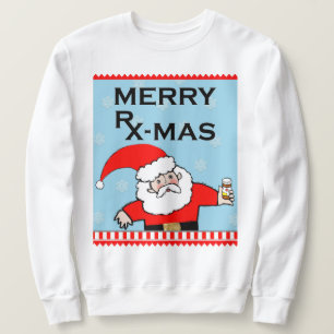 Camiseta de Natal engraçada para farmacêutico