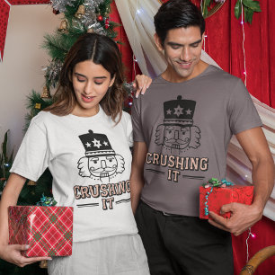 Camiseta de Natal Esmagando o Quebra-Nozes