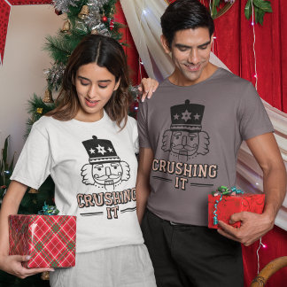 Camiseta de Natal Esmagando o Quebra-Nozes