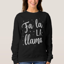 Camiseta de Natal "Fa La La Llama" Fofa