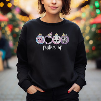 Camiseta de Natal Festiva AF Pastel Goth