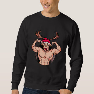 Camiseta de Natal Fitness - Papai Noel Fisiculturi