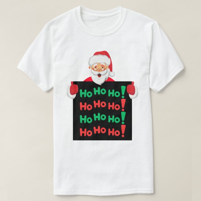 Camiseta de Natal HoHoHo (Frente do Design)