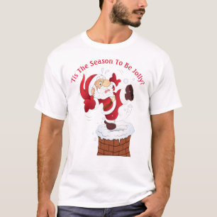 Camiseta de Natal Humorística Masculina