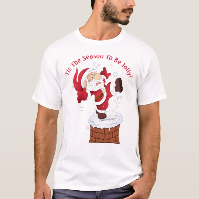Camiseta de Natal Humorística Masculina (Frente)