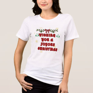 Camiseta de Natal Joyous Mulheres