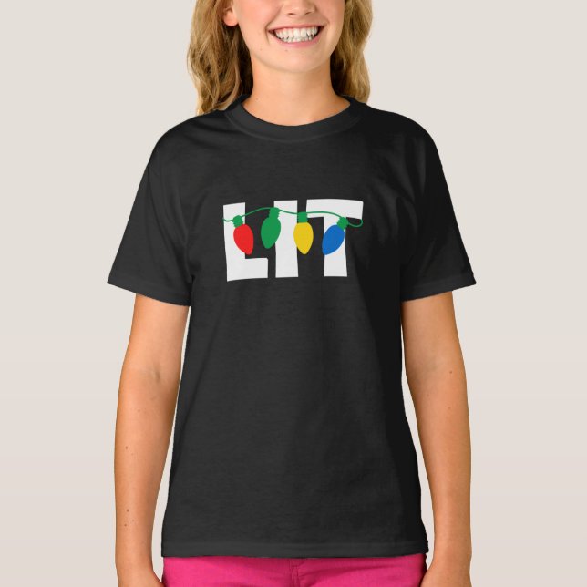 Camiseta de Natal Lit (Frente)