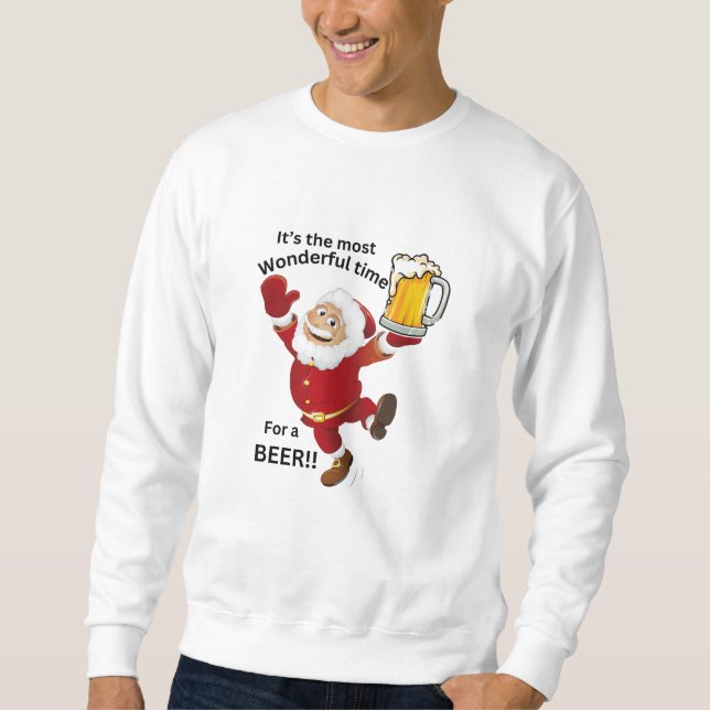 Camiseta de Natal - Me dá uma cerveja (Frente)