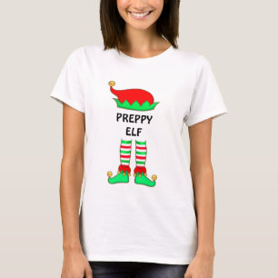 Camiseta de Natal Moderna do Elfo Elegante