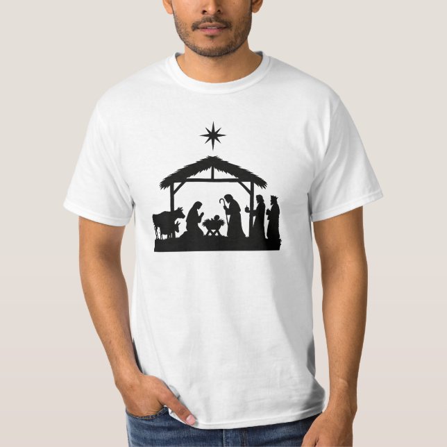 Camiseta de Natal Natividade (Frente)