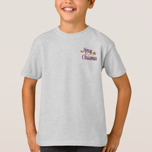 Camiseta de Natal para crianças (Frente)