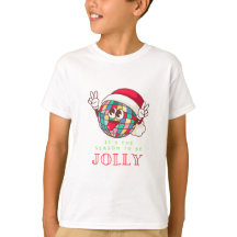 Camiseta de Natal para Crianças: Jolly e Bright