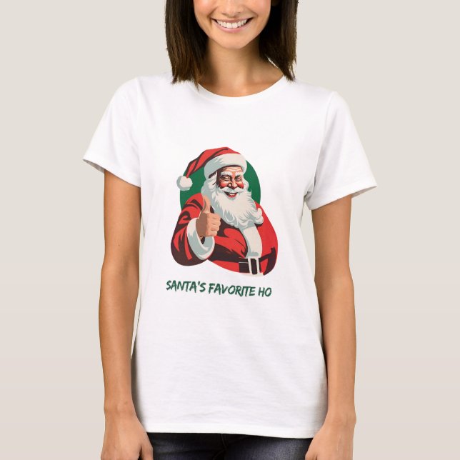 Camiseta de Natal para Papais noeis - Divertido e  (Frente)