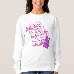 Camiseta de Natal Paz na Terra Boa Vontade