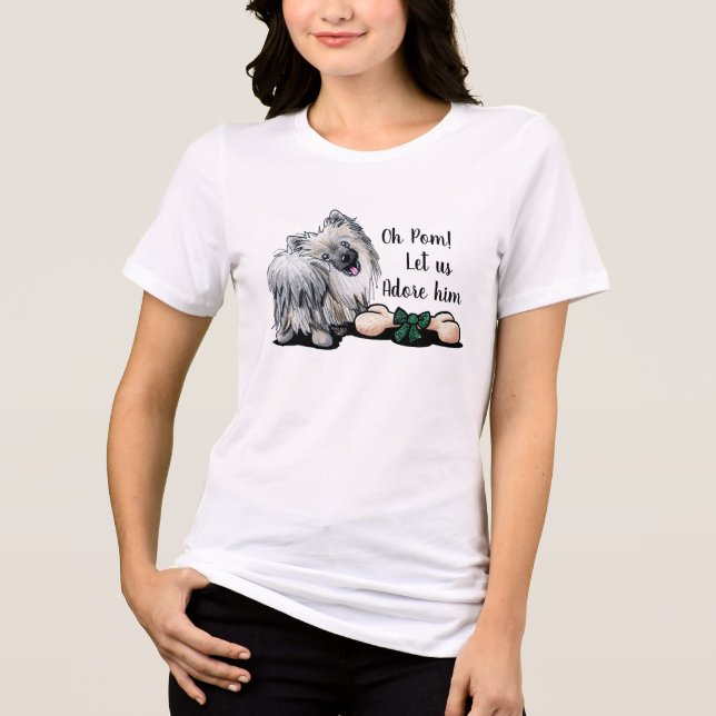Camiseta de Natal Pomerânia (Frente)