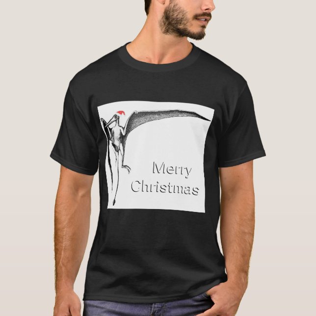Camiseta de Natal Pterodátilo (Frente)