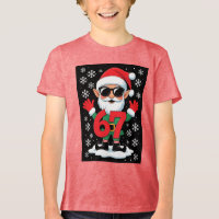 Camiseta de Natal Six Seven 6 7 Legal Meme do Papa