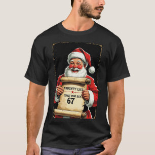 Camiseta de Natal Six Seven Vintage Papai Noel Lis