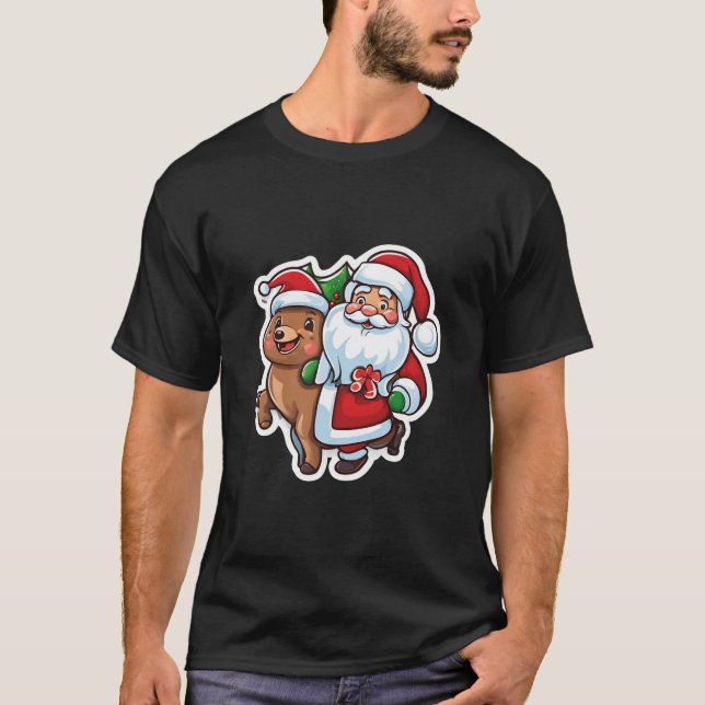 Camiseta de Natal Snoopy | Roupa de amendoins fest (Frente)