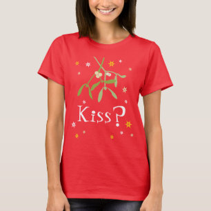 Camiseta de natal vermelha de mistério