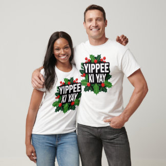 Camiseta de Natal Yippee Ki Yay