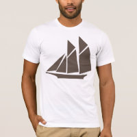 Camiseta de navio à vela