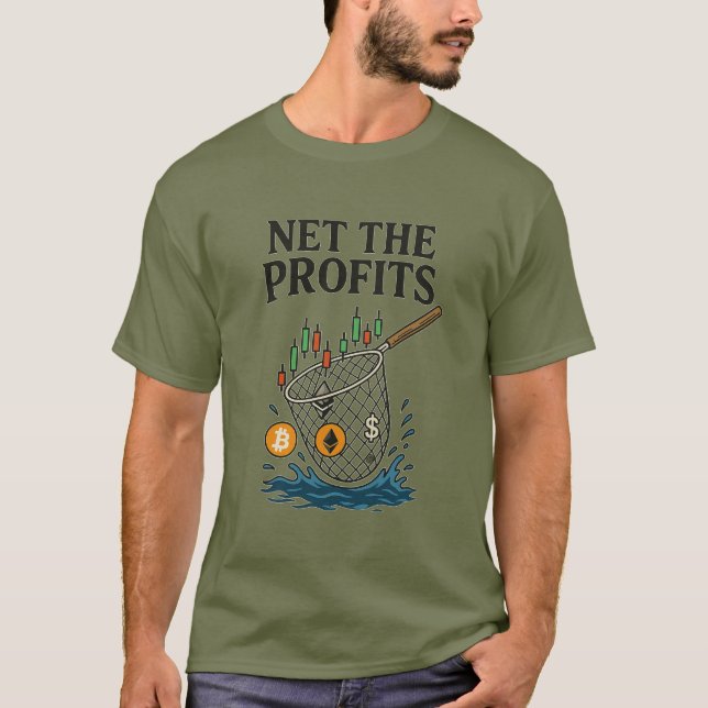 Camiseta de negociação de criptografia de ações Lu (Frente)