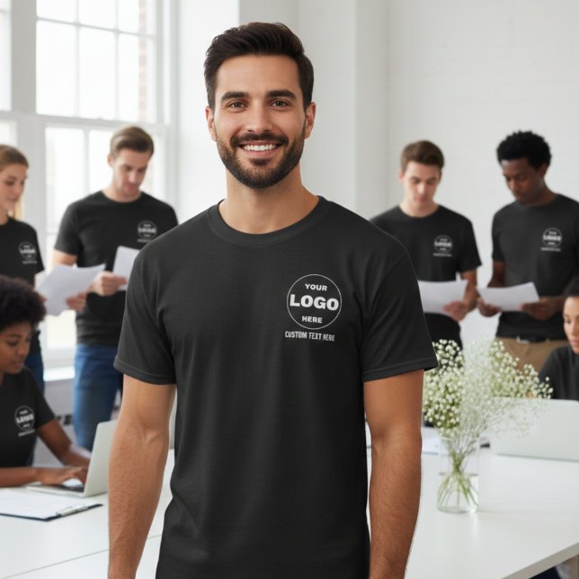 Camiseta de Negócios com Logotipo Personalizado |  (Custom Logo Business T-Shirt | Simple Branded Tee)