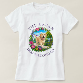 Camiseta de Negócios de Passeio de Cães com Labrad