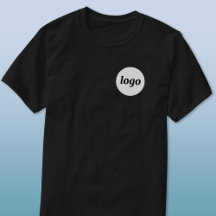 Camiseta de negócios promocional com brasão de log