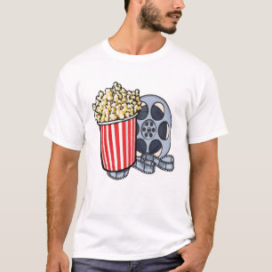 Camiseta de Noite de Filme, Pipoca 