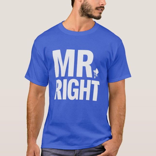 Camiseta de Noivo “Sr. Certo” (Frente)