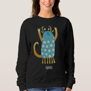 Camiseta de Nome Personalizado do Monstro Nigel