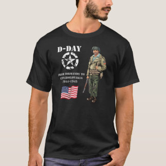 Camiseta De Normandy, France, 1944 até Pilsen, Czechosl
